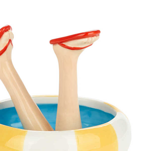 alvi - Happy Legs Summer Balvi Porta anillos Happy Legs Summer Soporte con diseño de piernas con cha