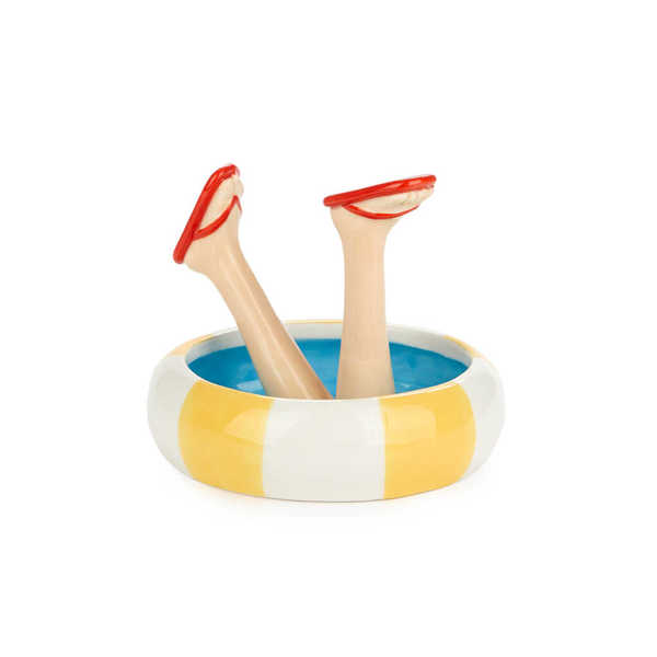 alvi - Happy Legs Summer Balvi Porta anillos Happy Legs Summer Soporte con diseño de piernas con cha