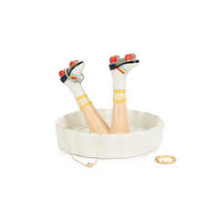 alvi - Happy Legs Retro Balvi Porta anillos Happy Legs Retro Soporte con diseño de piernas con patin