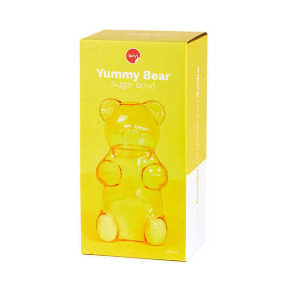 Balvi - Balvi Azucarero Yummy Bear Color amarillo Con forma de osito de gominola Vidrio 250ml