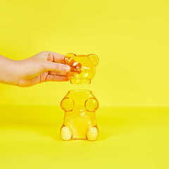 Balvi - Yummy Bear Balvi Sugar bowl Yummy Bear Yellow colour Sweet as a gummy bear Glass 250ml