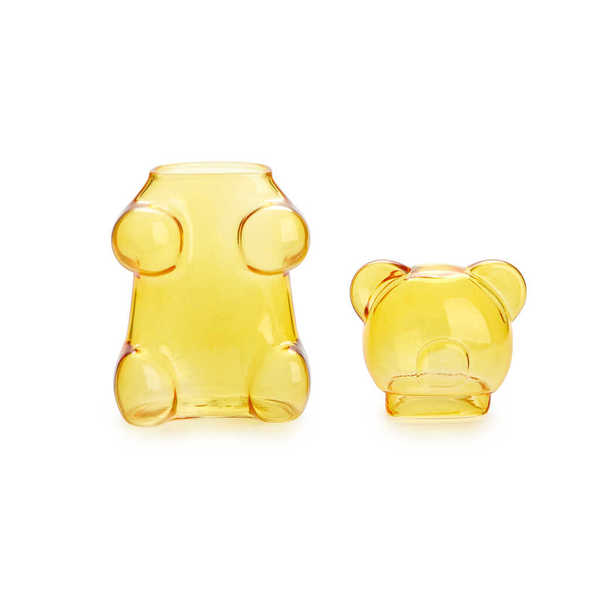 Balvi - Balvi Azucarero Yummy Bear Color amarillo Con forma de osito de gominola Vidrio 250ml