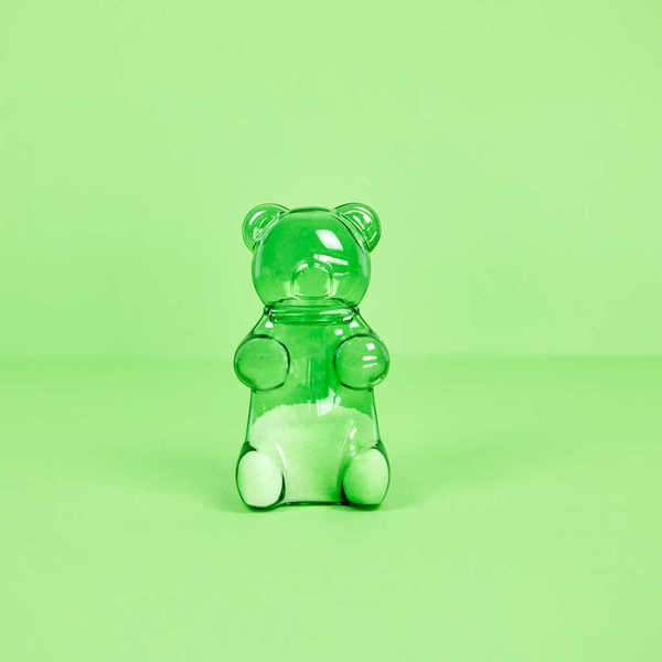 Balvi - Balvi Azucarero Yummy Bear Color verde Con forma de osito de gominola Vidrio 250 ml