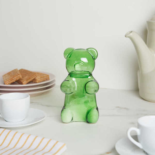 Balvi - Balvi Azucarero Yummy Bear Color verde Con forma de osito de gominola Vidrio 250 ml