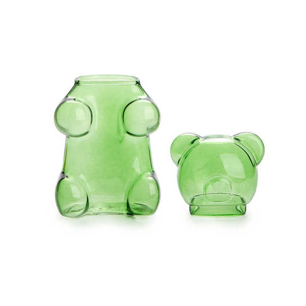 Balvi - Balvi Azucarero Yummy Bear Color verde Con forma de osito de gominola Vidrio 250 ml