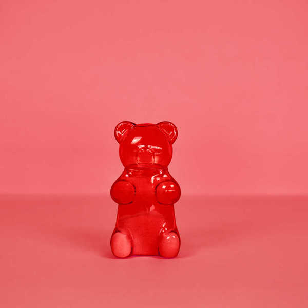 Balvi - Yummy Bear Balvi Zuccheriera Yummy Bear Colore rosso A forma di orsetto gommoso Vetro 250 ml
