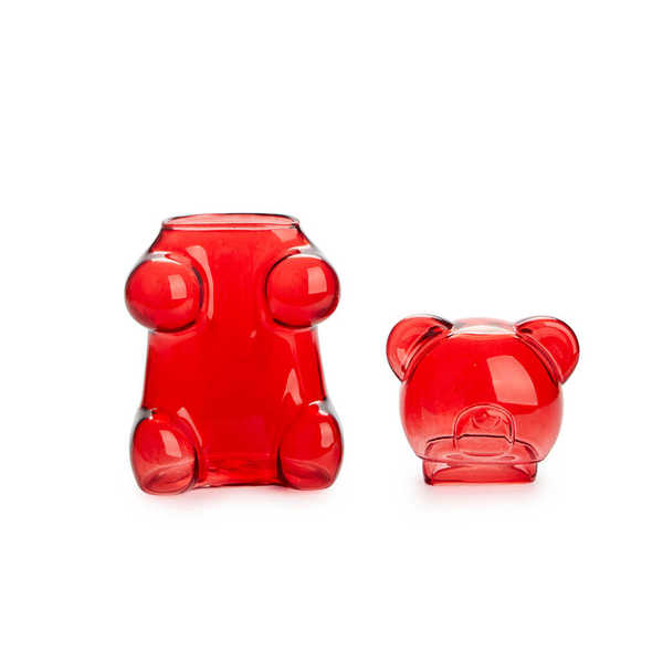 Balvi - Yummy Bear Balvi Zuccheriera Yummy Bear Colore rosso A forma di orsetto gommoso Vetro 250 ml