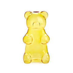 Balvi - Yummy Bear Balvi Blumenvase Yummy Bear Gelb Farbe In Form eines Gummibärchens Glas 24 cm
