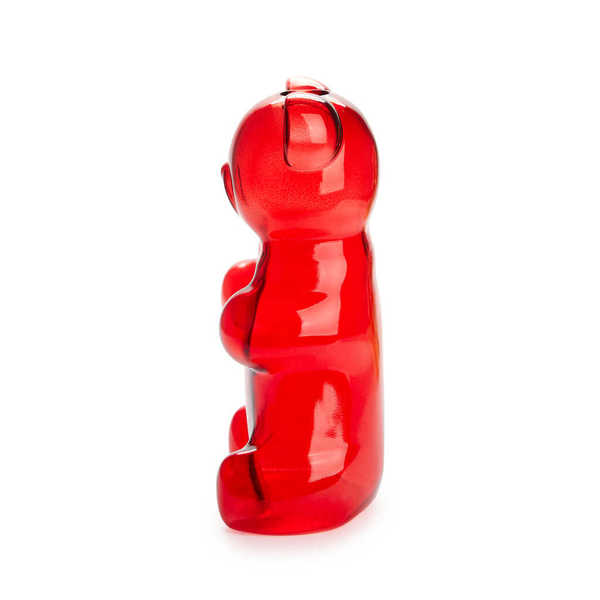 Balvi - Yummy Bear Balvi Florero Yummy Bear Color rojo Con forma de osito de gominola Vidrio 24 cm