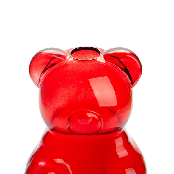 Balvi - Yummy Bear Balvi Florero Yummy Bear Color rojo Con forma de osito de gominola Vidrio 24 cm