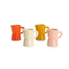 alvi - Moka Balvi Espressotassen-Set Moka Tassen-Set in Form einer italienischen Kaffeekanne Keramik