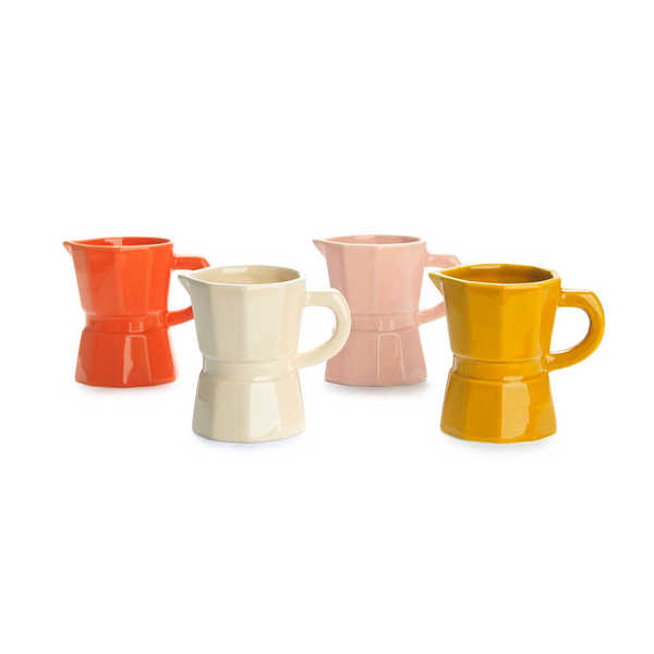 alvi - Moka Balvi Set tasses à café Moka Set de tasses en forme de cafetières italiennes traditionne