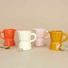 alvi - Moka Balvi Coffee cup set Moka Set of coffee cups shaped like traditional Italian coffee make