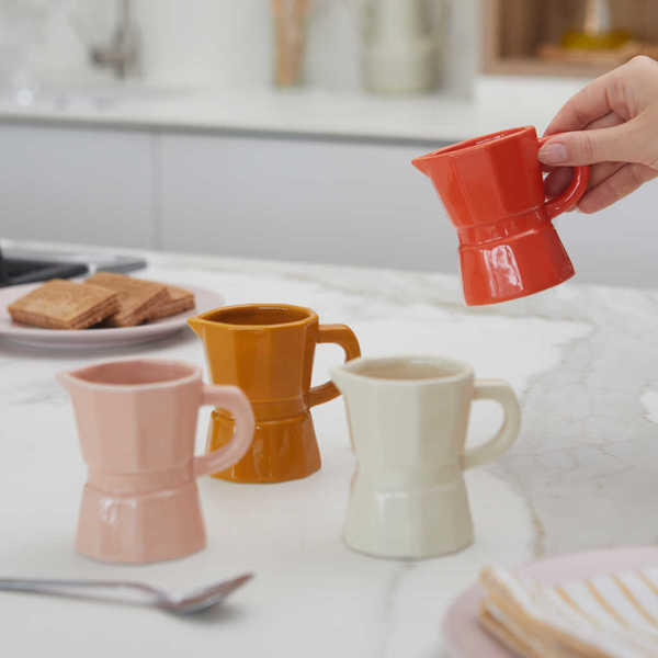 alvi - Moka Balvi Set tasses à café Moka Set de tasses en forme de cafetières italiennes traditionne