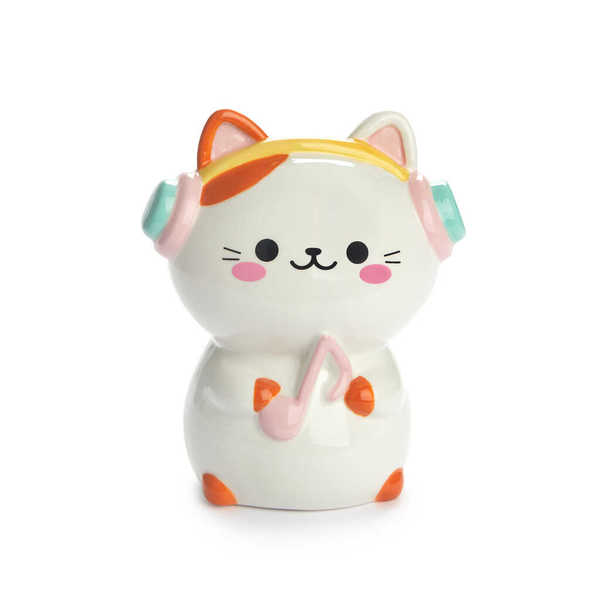 alvi - Kawaii Melody Balvi Hucha Kawaii Melody Color blanco Hucha kawaii para primeros ahorros Cerám
