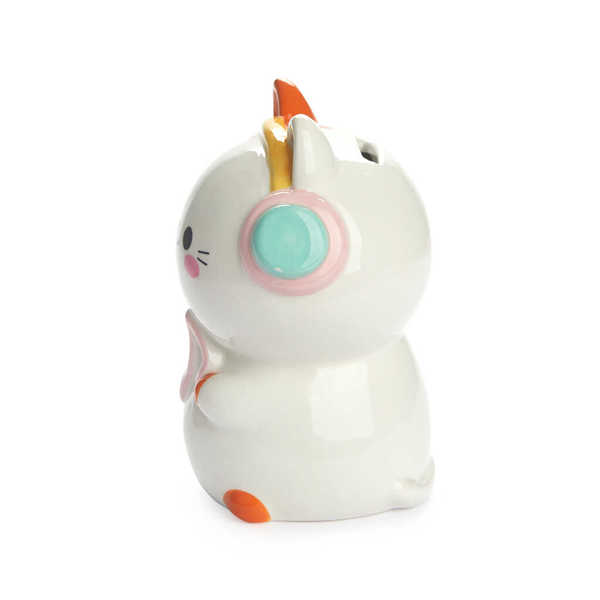 alvi - Kawaii Melody Balvi Hucha Kawaii Melody Color blanco Hucha kawaii para primeros ahorros Cerám