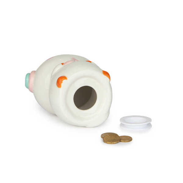alvi - Kawaii Melody Balvi Hucha Kawaii Melody Color blanco Hucha kawaii para primeros ahorros Cerám