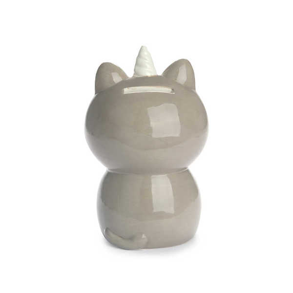 alvi - Kawaii Starry Balvi Sparschwein Kawaii Starry Grau Farbe Kawaii-Spardose für die ersten Spars