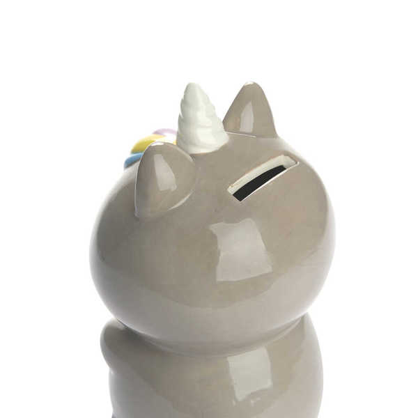 alvi - Kawaii Starry Balvi Sparschwein Kawaii Starry Grau Farbe Kawaii-Spardose für die ersten Spars