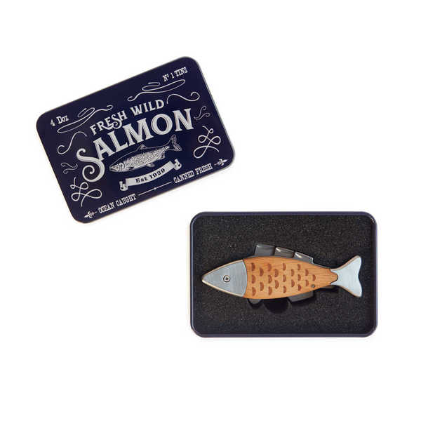 Balvi Multiherramienta Salmon Tijeras, destornilladores, abrebotellas, cuchillo y sacacorchos Metal