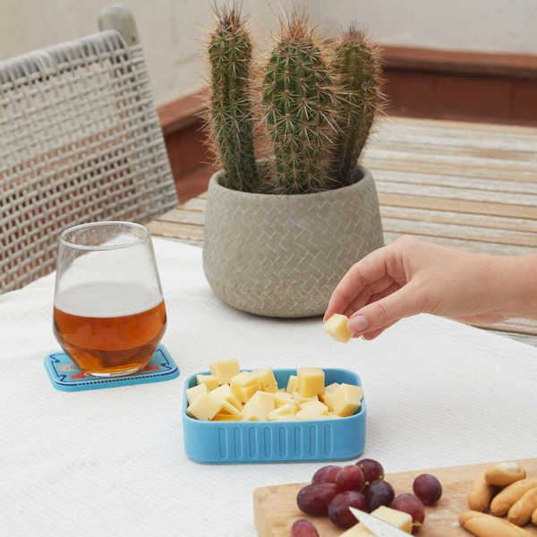 alvi - Conserverie Calamars Balvi Snack tray Conserverie Calamars Blue colour Retro design of canned