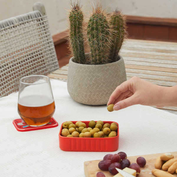 alvi - Conserverie Crevettes Balvi Cuenco aperitivo Conserverie Crevettes Color rojo Diseño retro de