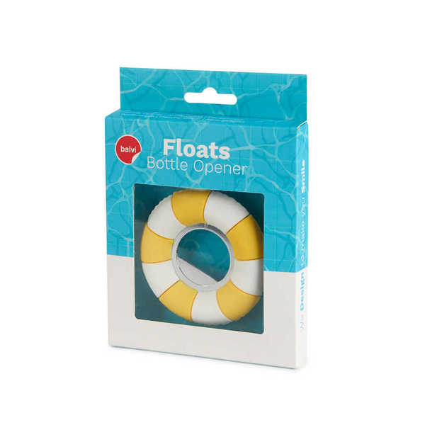 Balvi - Floats Balvi Bottle opener Floats Yellow colour Unique float-shaped design Plastic/metal