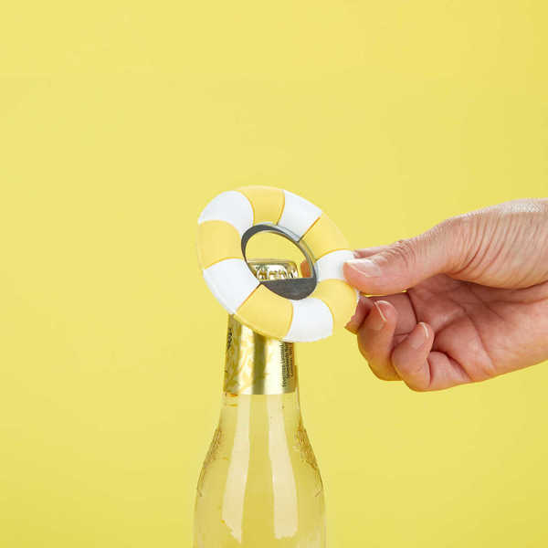 Balvi - Floats Balvi Bottle opener Floats Yellow colour Unique float-shaped design Plastic/metal