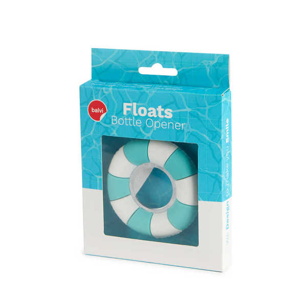 alvi - Floats Balvi Abrebotellas Floats Color turquesa Diseño original con forma de flotador Plástic