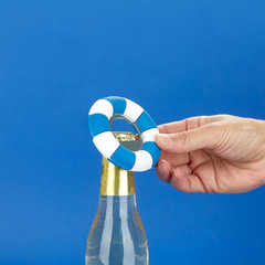 alvi - Floats Balvi Flaschenöffner Floats Blau Farbe Originelles Design in Form eines Schwimmrings P