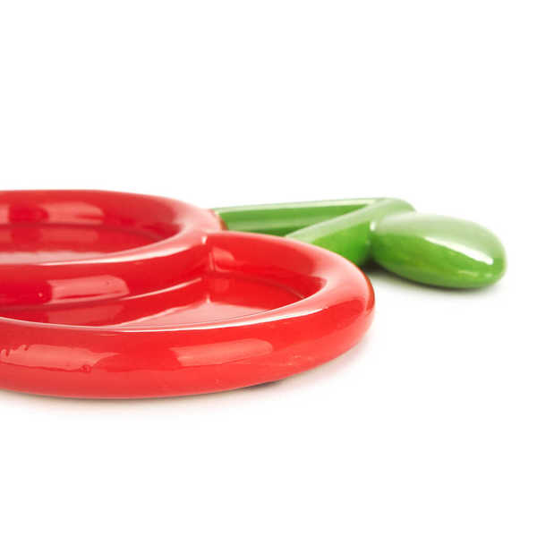 Balvi - Cherry Balvi Decorative tray Cherry Red colour Cherry-shaped pocket tray Ceramic 23 cm