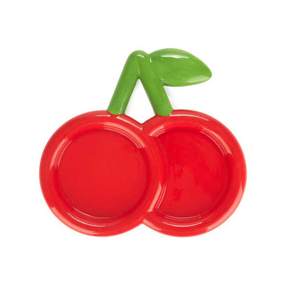 Balvi - Cherry Balvi Decorative tray Cherry Red colour Cherry-shaped pocket tray Ceramic 23 cm