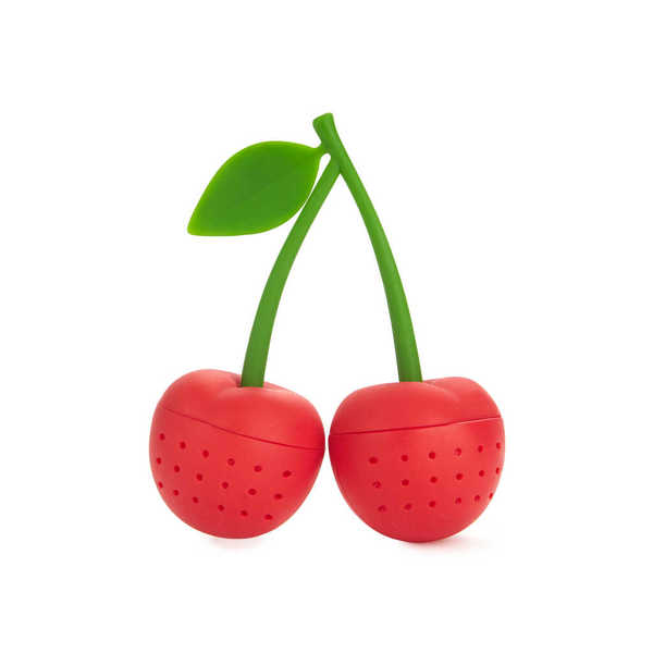 alvi - Cherry Balvi Infusor té doble Cherry Color rojo Infusor doble con diseño de ramo de cerezas S