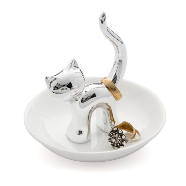 Balvi - Gatto porta anillos de cerámica