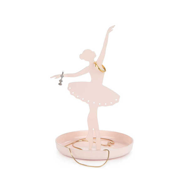 alvi - Ballerina Balvi Porta anelli Ballerina Colore rosa Portagioielli con silhouette di ballerina