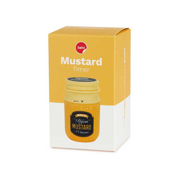 alvi - Mustard Balvi Minutero Mustard Color amarillo Diseño retro de bote de salsa mostaza Plástico