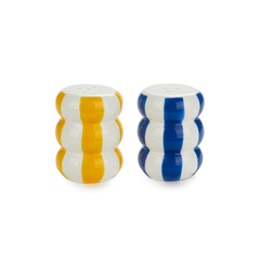 alvi - Floats Balvi Set sale & pepe Floats Colore giallo/blu A forma di salvagenti impilati Ceramica
