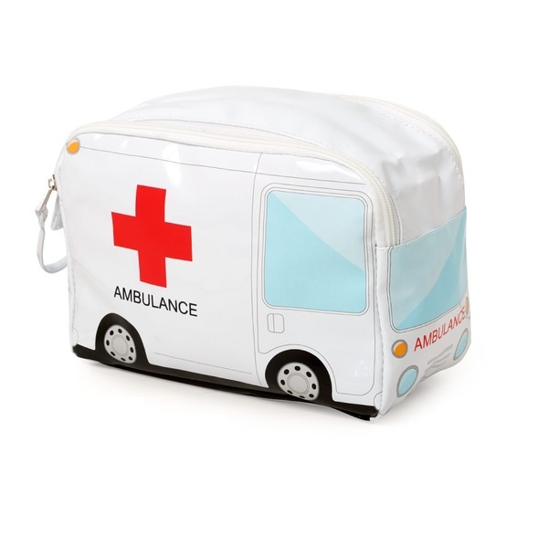 alvi Estuche medicamentos Ambulance Color blanco Neceser de medicamentos para poder incluir botiquin