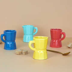 alvi Espresso cup set Moka Multicolored colour ESPRESS SIZE SIZE SET WITH A colorful Italian coffee