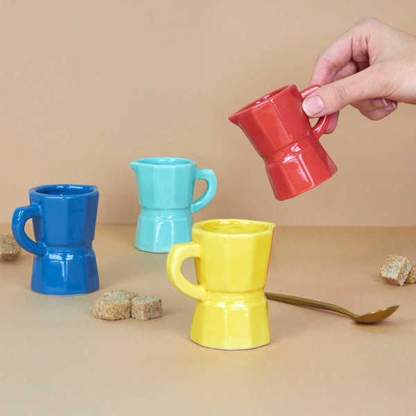 alvi Set tazas espresso Moka Color multicolor Set de tazas tamaño espresso con un colorido diseño a
