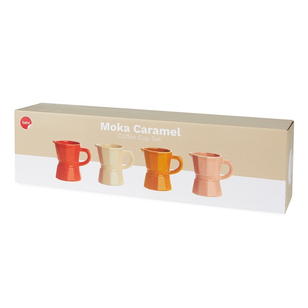 alvi - Moka Balvi Set tasses à café Moka Set de tasses en forme de cafetières italiennes traditionne