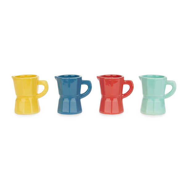 alvi Set tazas espresso Moka Color multicolor Set de tazas tamaño espresso con un colorido diseño a