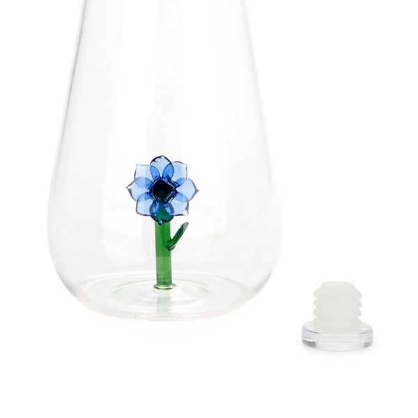 alvi - Botanical Anemone Balvi Flasche Botanical Anemone Blau Farbe Handgemacht aus Borosilikatglas