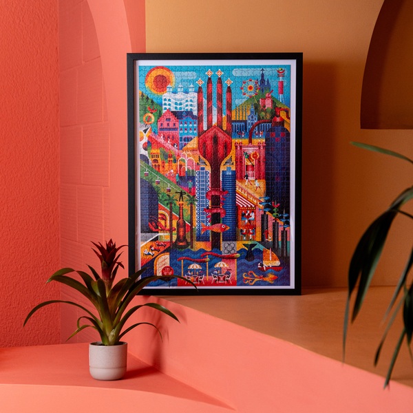 Balvi - Barcelona Balvi Puzzle Barcelona 1000 pièces d'art Carton