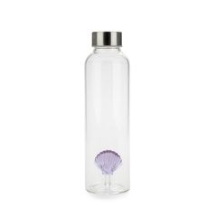 alvi - Atlatnis Shell Balvi Flasche Atlatnis Shell Lila Farbe Handgemacht aus Borosilikatglas Glas 0