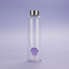 alvi - Atlatnis Shell Balvi Flasche Atlatnis Shell Lila Farbe Handgemacht aus Borosilikatglas Glas 0