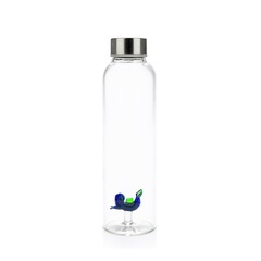 alvi Botella Scuba para agua 0,5 Lts Tapón antigoteo de acero inoxidable Ideal mesita de noche y ofi