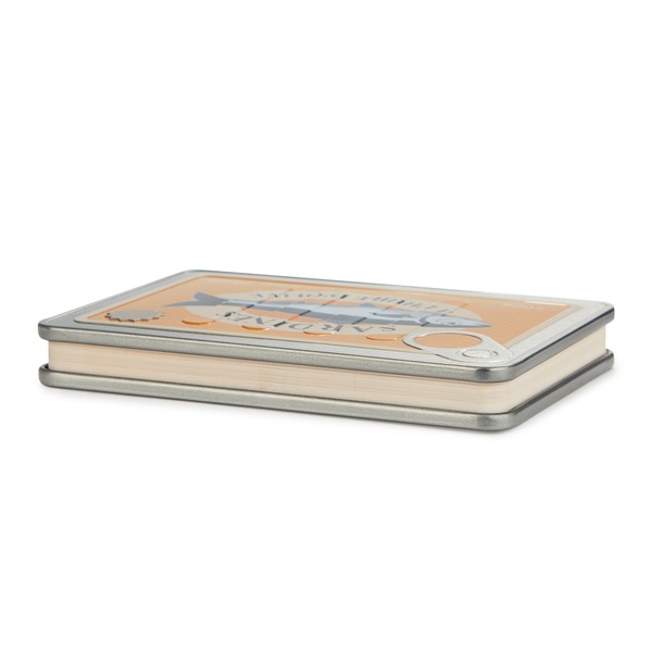alvi Notebook Conserverie Sardines Yellow colour Unique notebook shaped like a vintage sardine tin M
