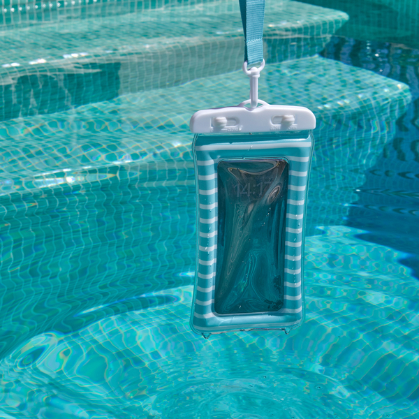 alvi Water-resistant case Phone Hut Turquoise colour Floating Large capacity Includes lanyard to att