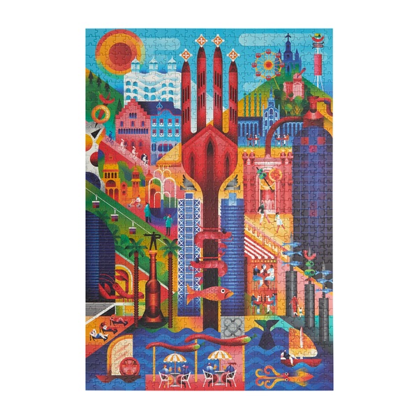 Balvi - Barcelona Balvi Puzzle Barcelona 1000 pièces d'art Carton
